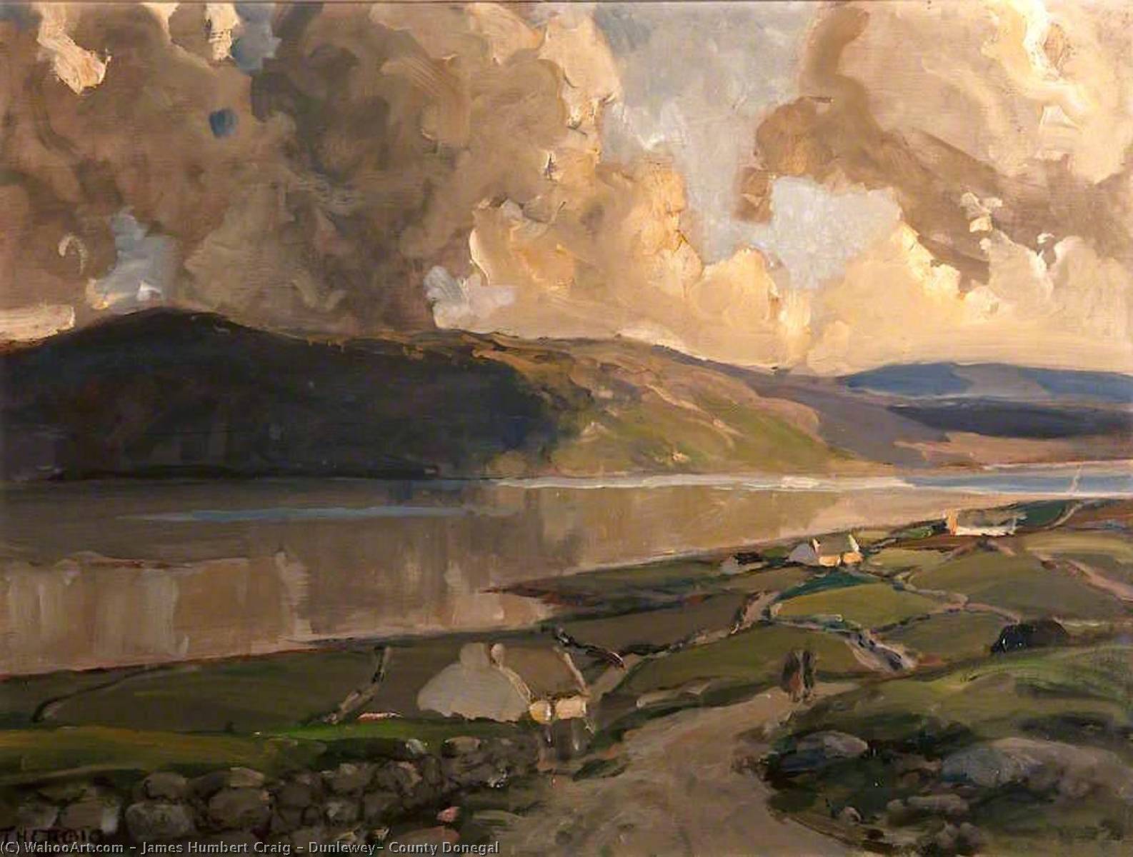 Wikioo.org - The Encyclopedia of Fine Arts - Painting, Artwork by James Humbert Craig - Dunlewey, County Donegal