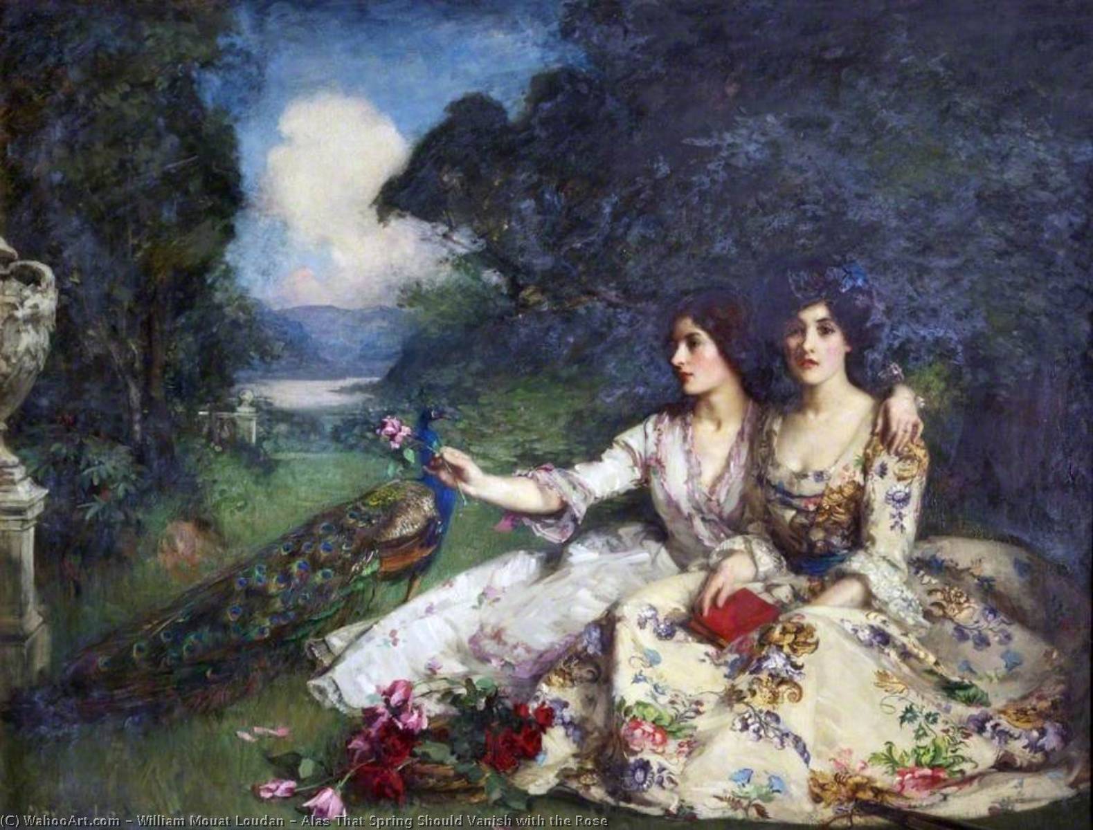 Wikioo.org - The Encyclopedia of Fine Arts - Painting, Artwork by William Mouat Loudan - Alas That Spring Should Vanish with the Rose