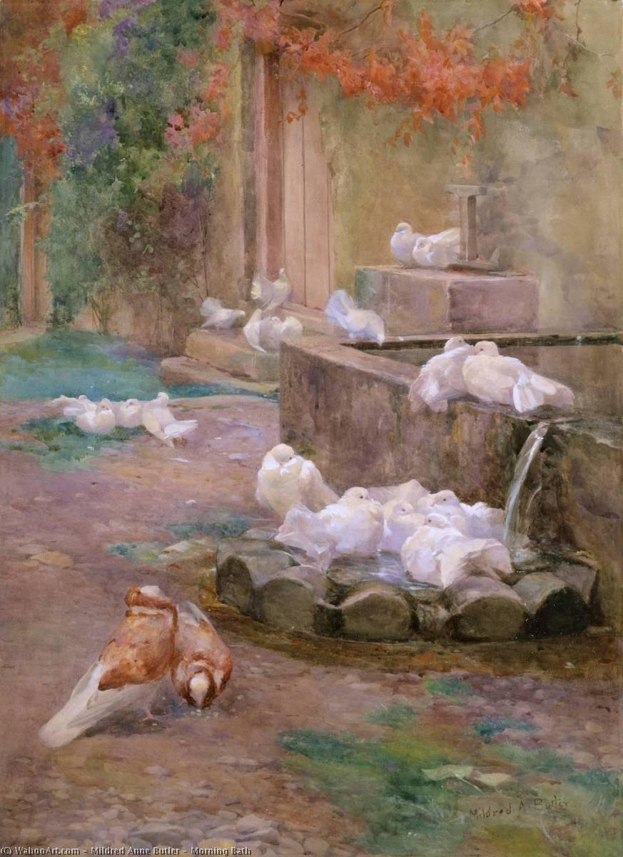 Wikioo.org - The Encyclopedia of Fine Arts - Painting, Artwork by Mildred Anne Butler - Morning Bath