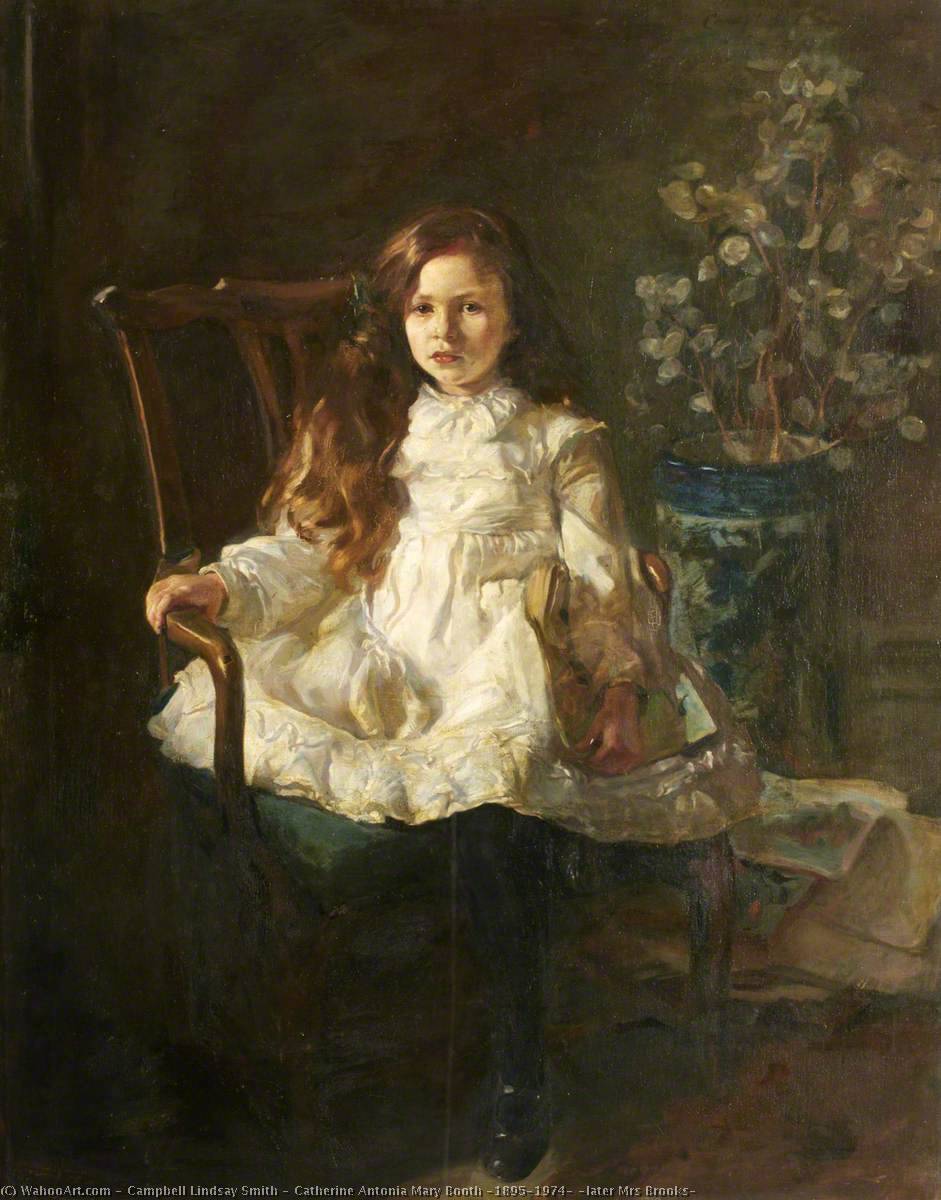 Wikioo.org - The Encyclopedia of Fine Arts - Painting, Artwork by Campbell Lindsay Smith - Catherine Antonia Mary Booth (1895–1974) (later Mrs Brooks)