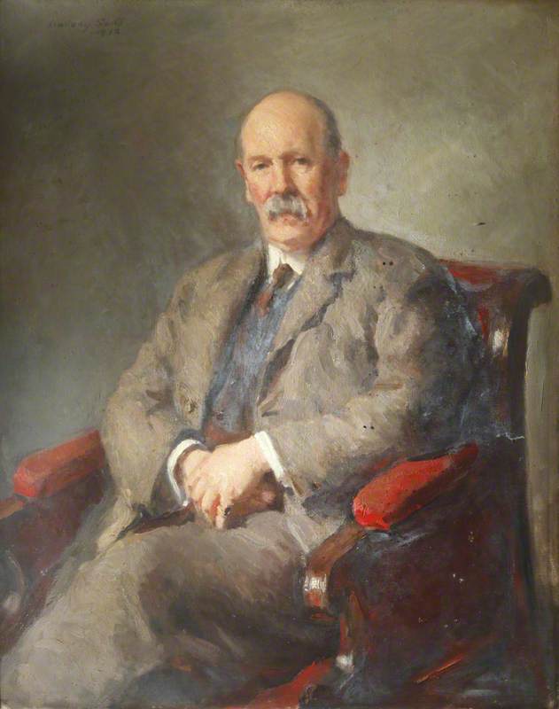 Wikioo.org - The Encyclopedia of Fine Arts - Painting, Artwork by Campbell Lindsay Smith - Professor John Harrower (1857–1933)