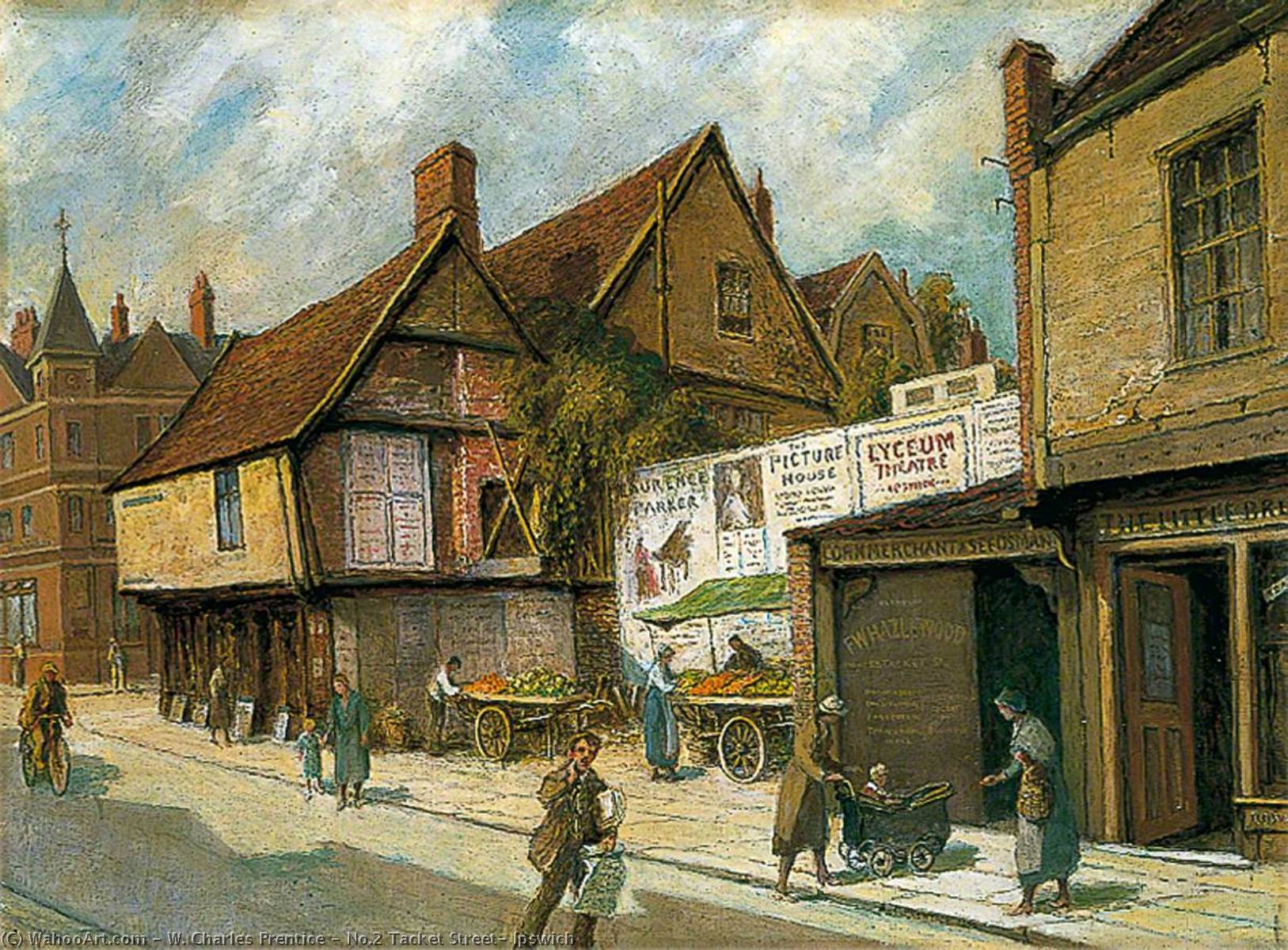 Wikioo.org - The Encyclopedia of Fine Arts - Painting, Artwork by W. Charles Prentice - No.2 Tacket Street, Ipswich