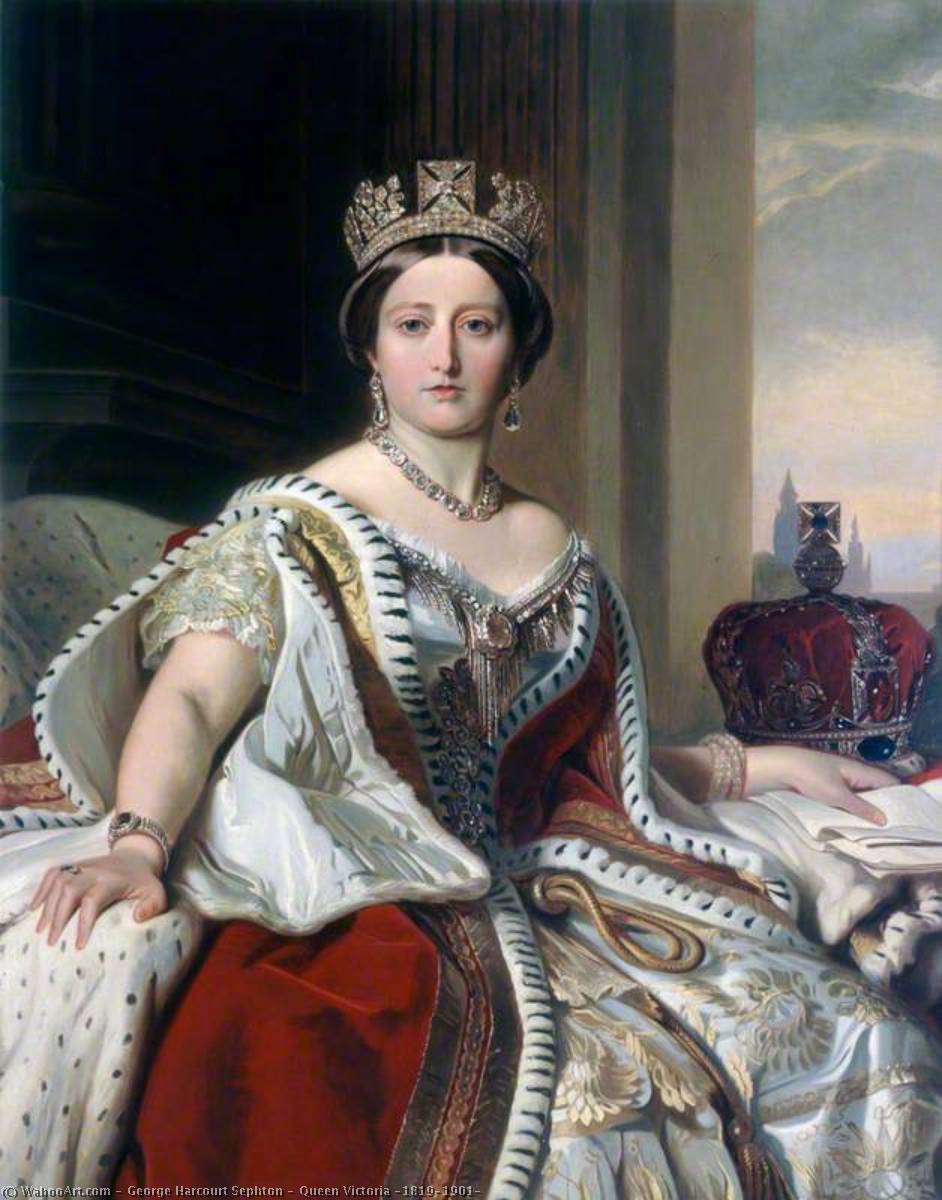 Wikioo.org - The Encyclopedia of Fine Arts - Painting, Artwork by George Harcourt Sephton - Queen Victoria (1819–1901)