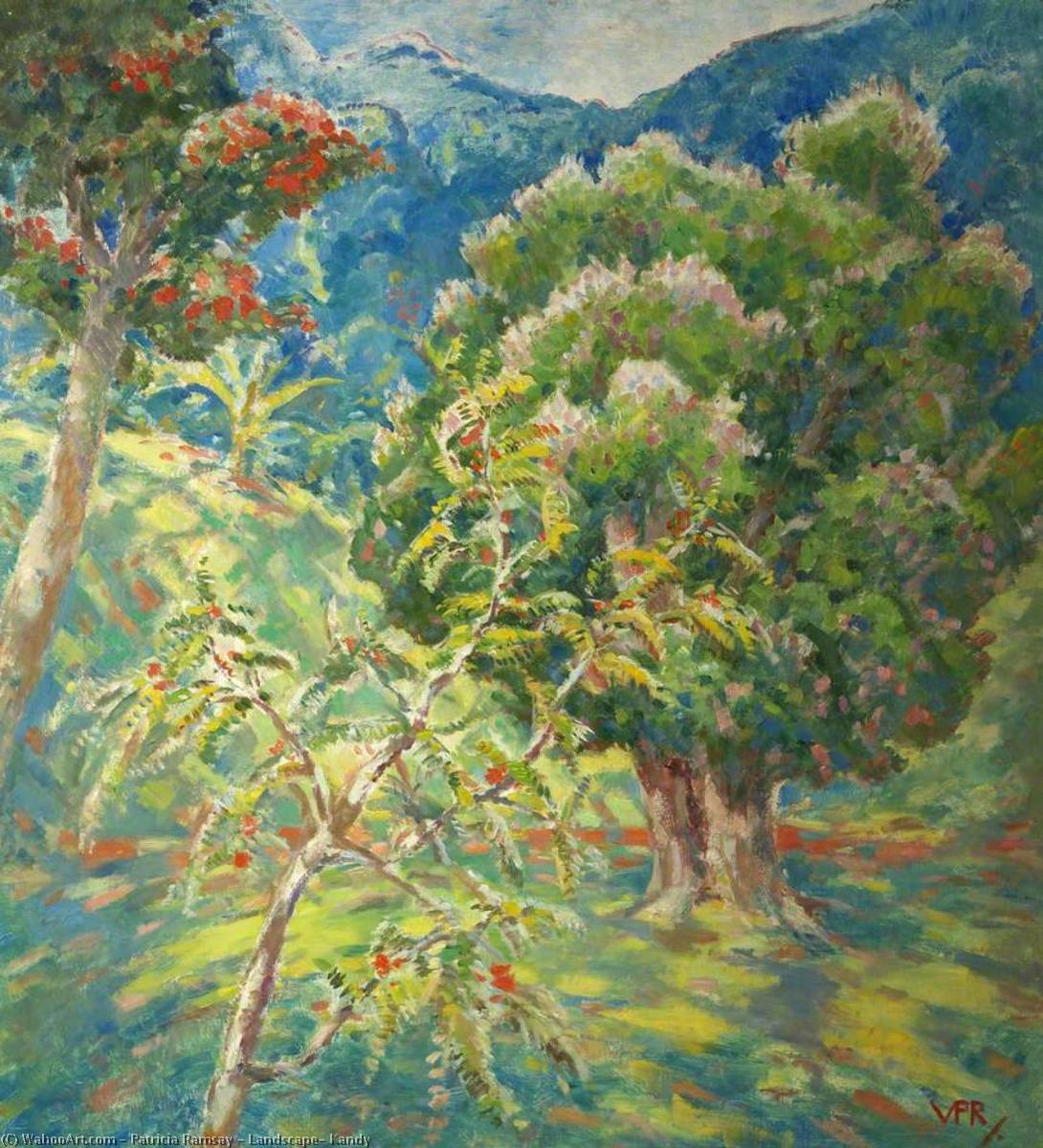 Wikioo.org - The Encyclopedia of Fine Arts - Painting, Artwork by Patricia Ramsay - Landscape, Kandy