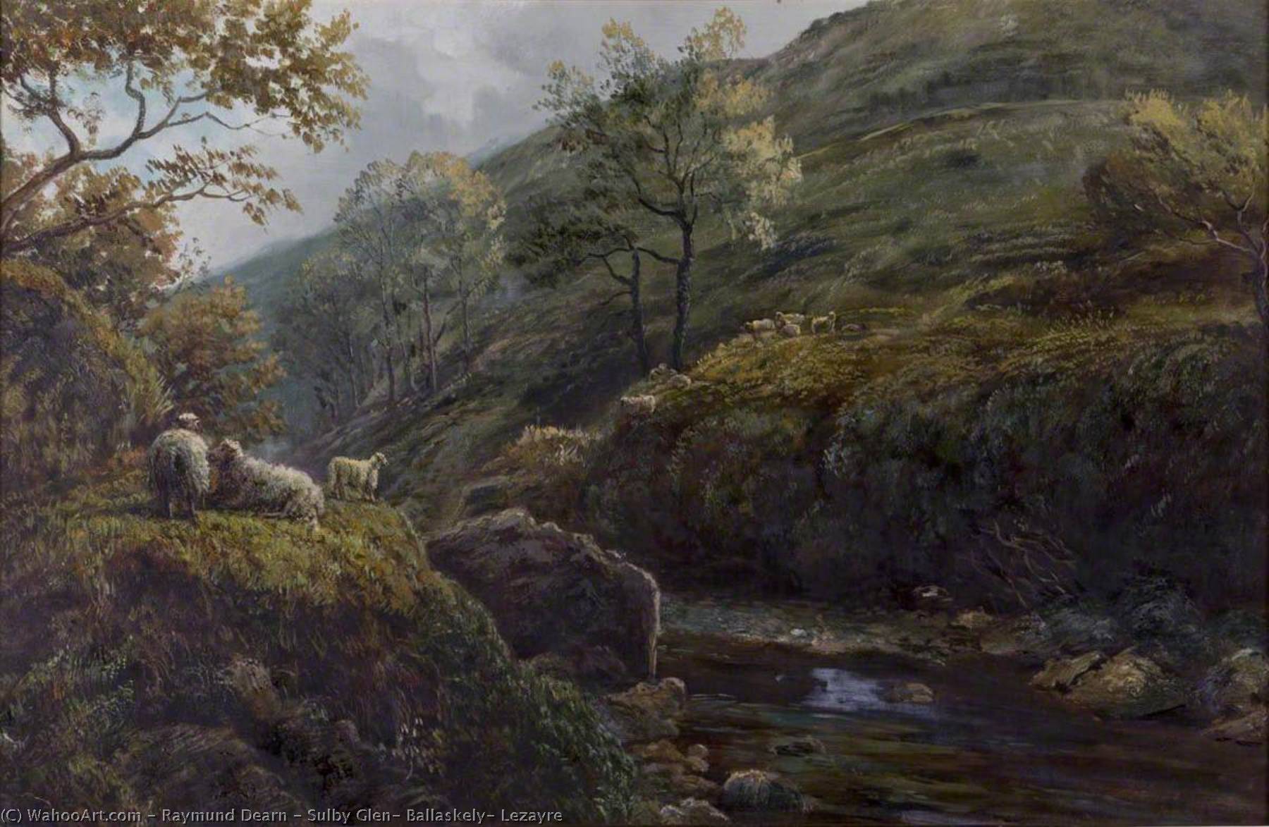 Wikioo.org - The Encyclopedia of Fine Arts - Painting, Artwork by Raymund Dearn - Sulby Glen, Ballaskely, Lezayre