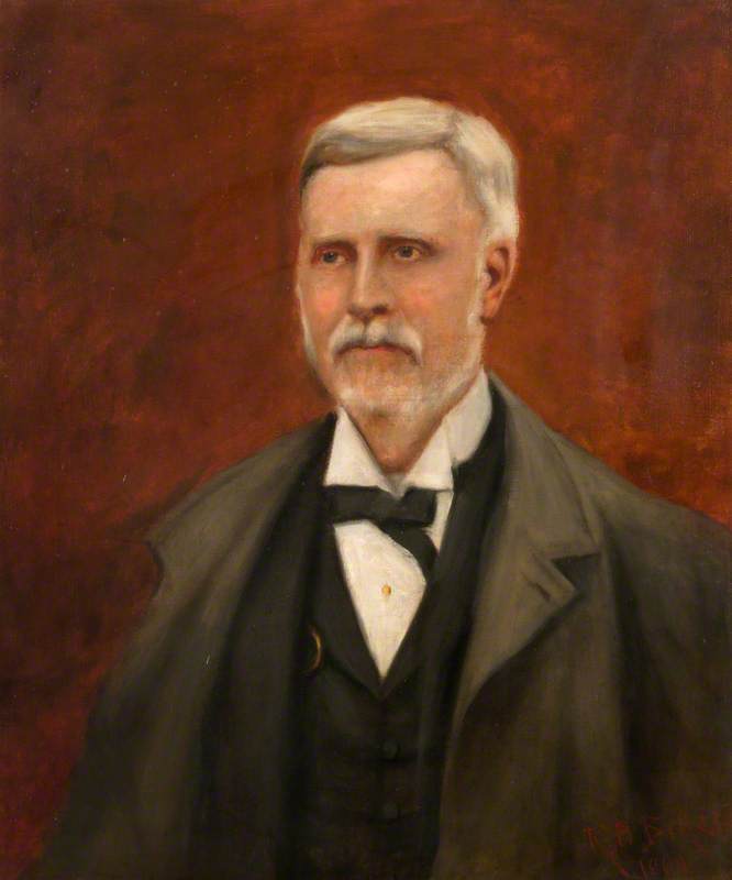 Wikioo.org - The Encyclopedia of Fine Arts - Painting, Artwork by Robert Purves Bell - Portrait of a Gentleman