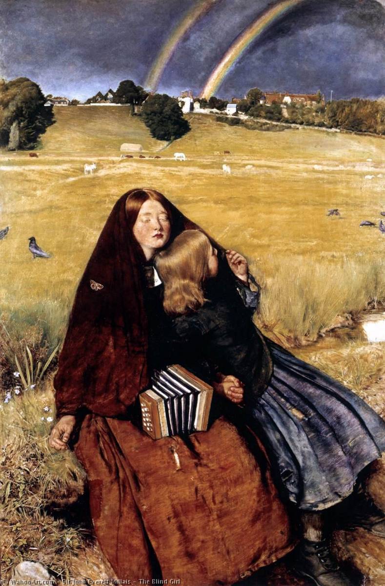 Wikioo.org - The Encyclopedia of Fine Arts - Painting, Artwork by John Everett Millais - The Blind Girl