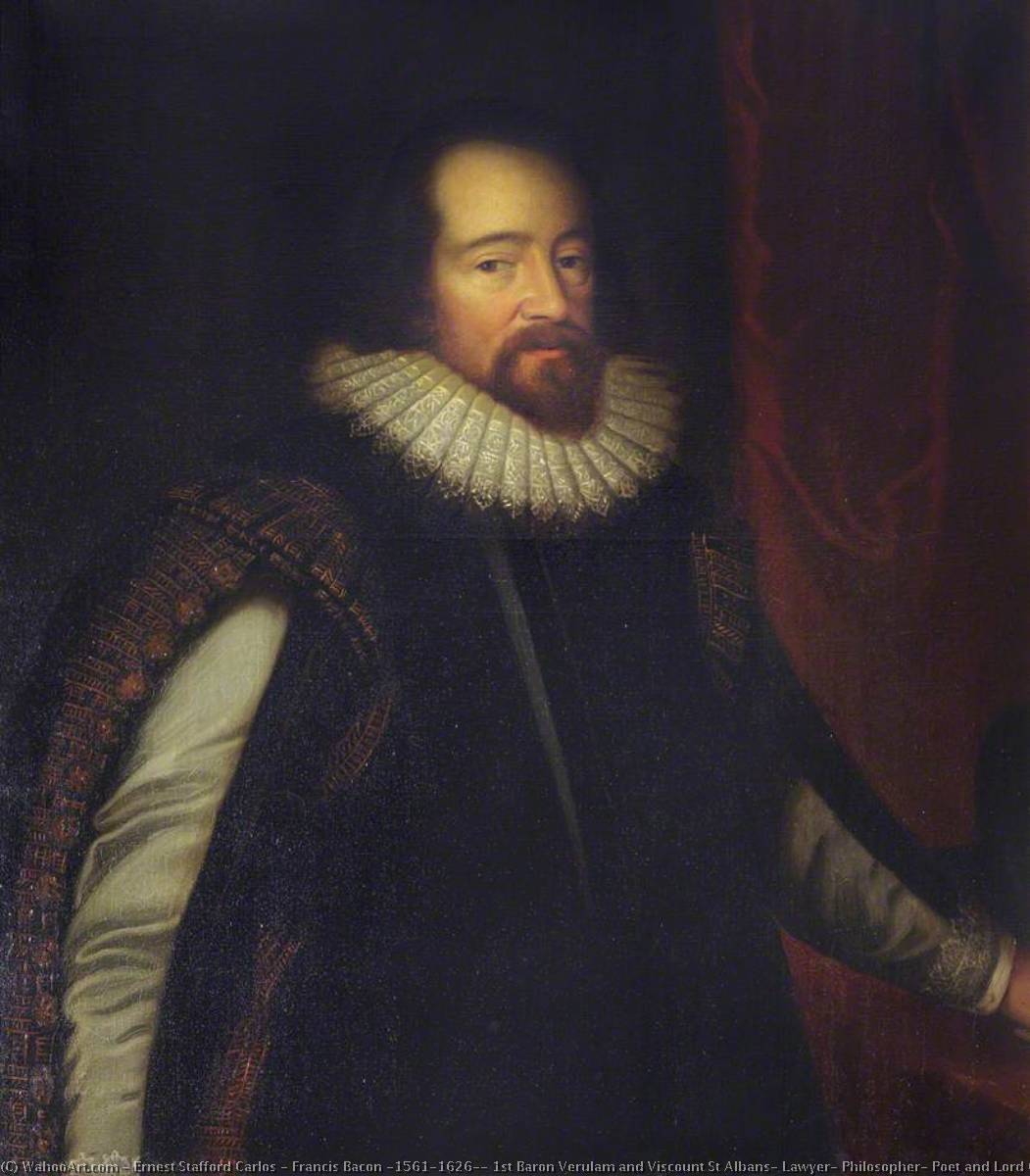 Wikioo.org - The Encyclopedia of Fine Arts - Painting, Artwork by Ernest Stafford Carlos - Francis Bacon (1561–1626), 1st Baron Verulam and Viscount St Albans, Lawyer, Philosopher, Poet and Lord Chancellor