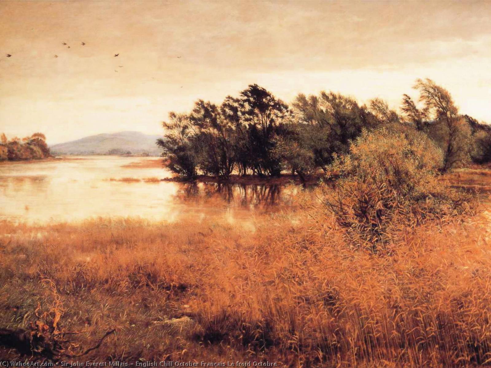 Wikioo.org – L'Encyclopédie des Beaux Arts - Peinture, Oeuvre de John Everett Millais - anglais chill octobre english le froid octobre