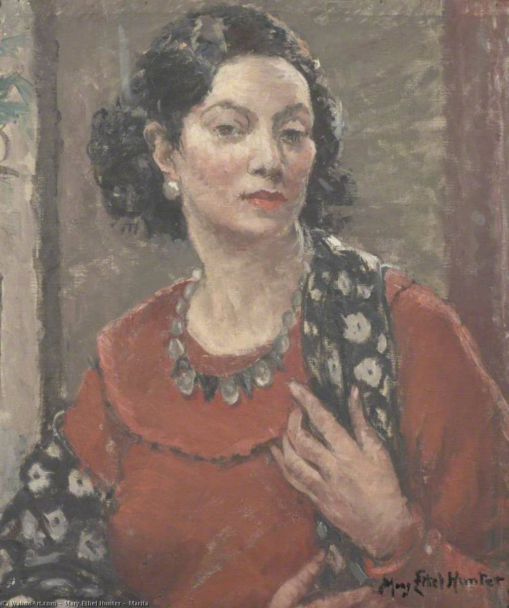 Wikioo.org - The Encyclopedia of Fine Arts - Painting, Artwork by Mary Ethel Hunter - Marita
