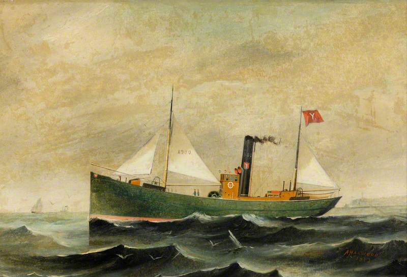 Wikioo.org - The Encyclopedia of Fine Arts - Painting, Artwork by Alexander Harwood - SS 'Clementina'