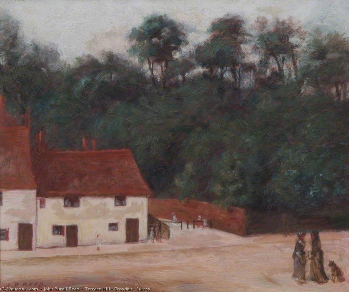 Wikioo.org - The Encyclopedia of Fine Arts - Painting, Artwork by John Burall Read - Terrace Hill, Croydon, Surrey