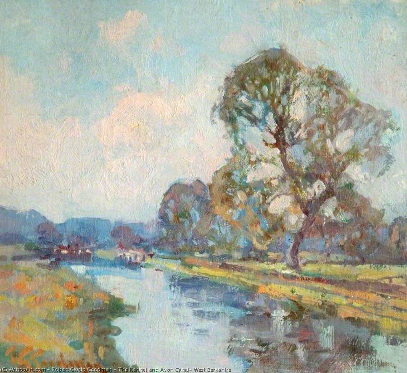 Wikioo.org - The Encyclopedia of Fine Arts - Painting, Artwork by Robert Gwelo Goodman - The Kennet and Avon Canal, West Berkshire