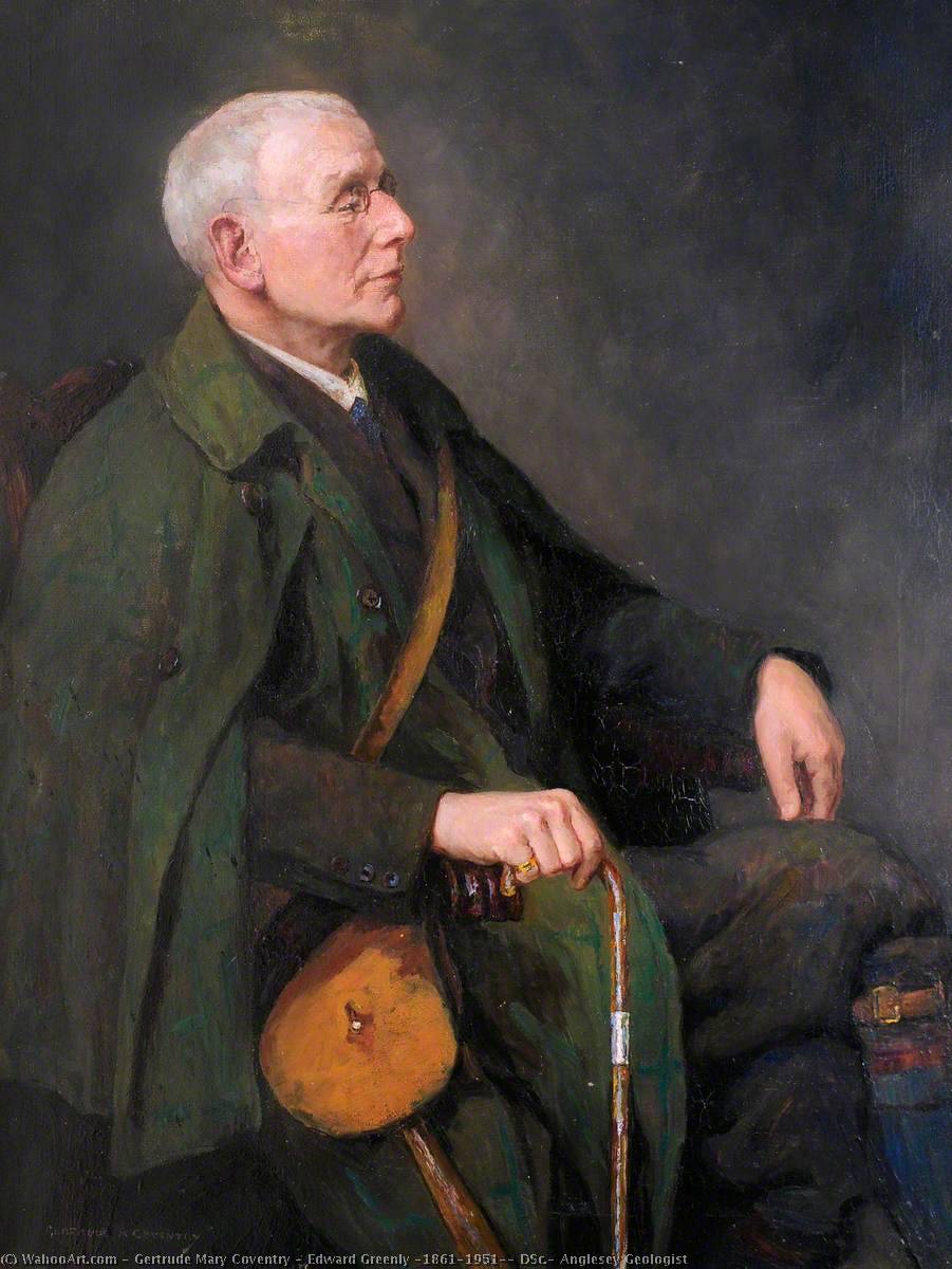 Wikioo.org - The Encyclopedia of Fine Arts - Painting, Artwork by Gertrude Mary Coventry - Edward Greenly (1861–1951), DSc., Anglesey Geologist