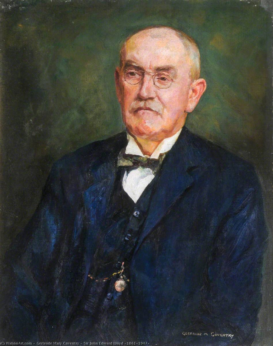 Wikioo.org - The Encyclopedia of Fine Arts - Painting, Artwork by Gertrude Mary Coventry - Sir John Edward Lloyd (1861–1947)