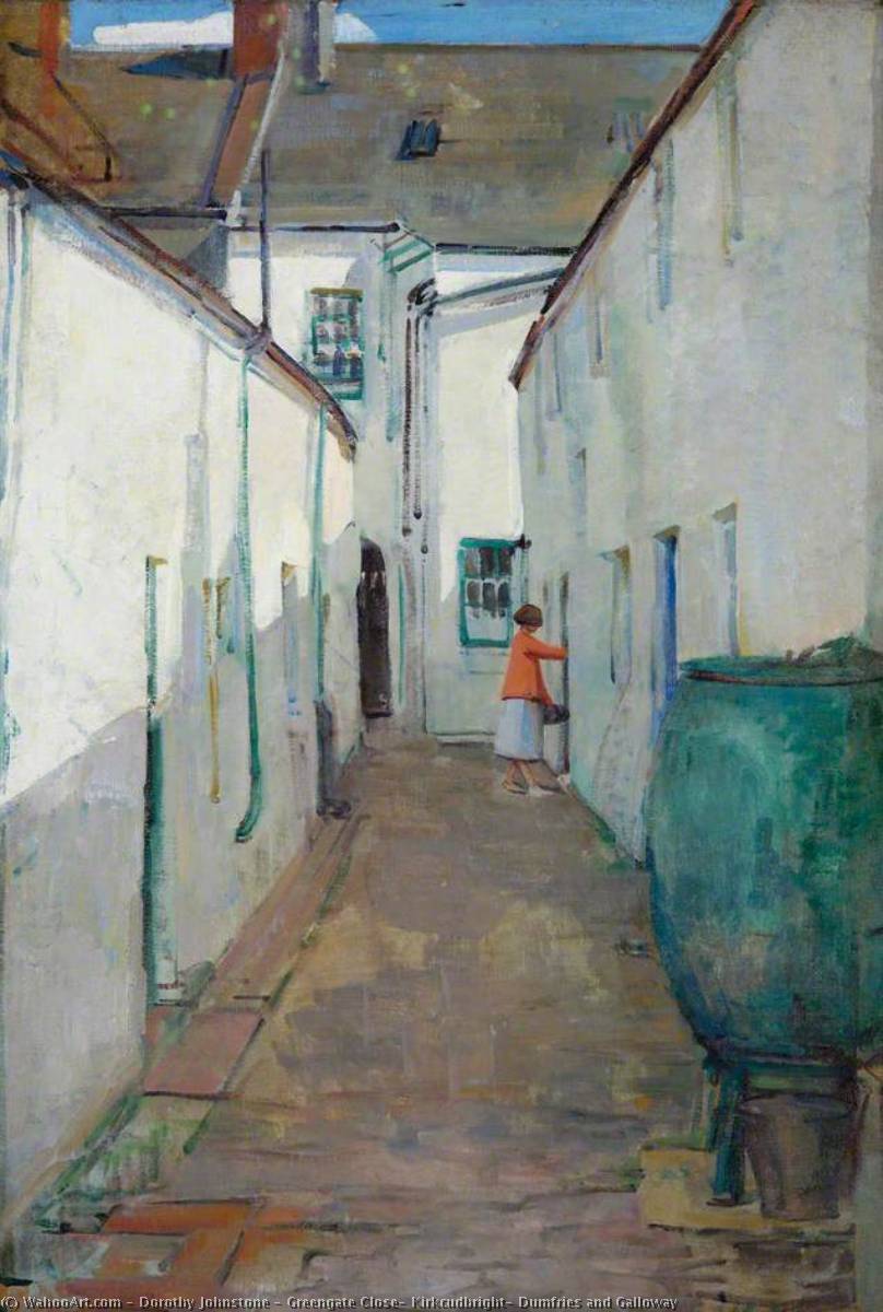 Wikioo.org - The Encyclopedia of Fine Arts - Painting, Artwork by Dorothy Johnstone - Greengate Close, Kirkcudbright, Dumfries and Galloway