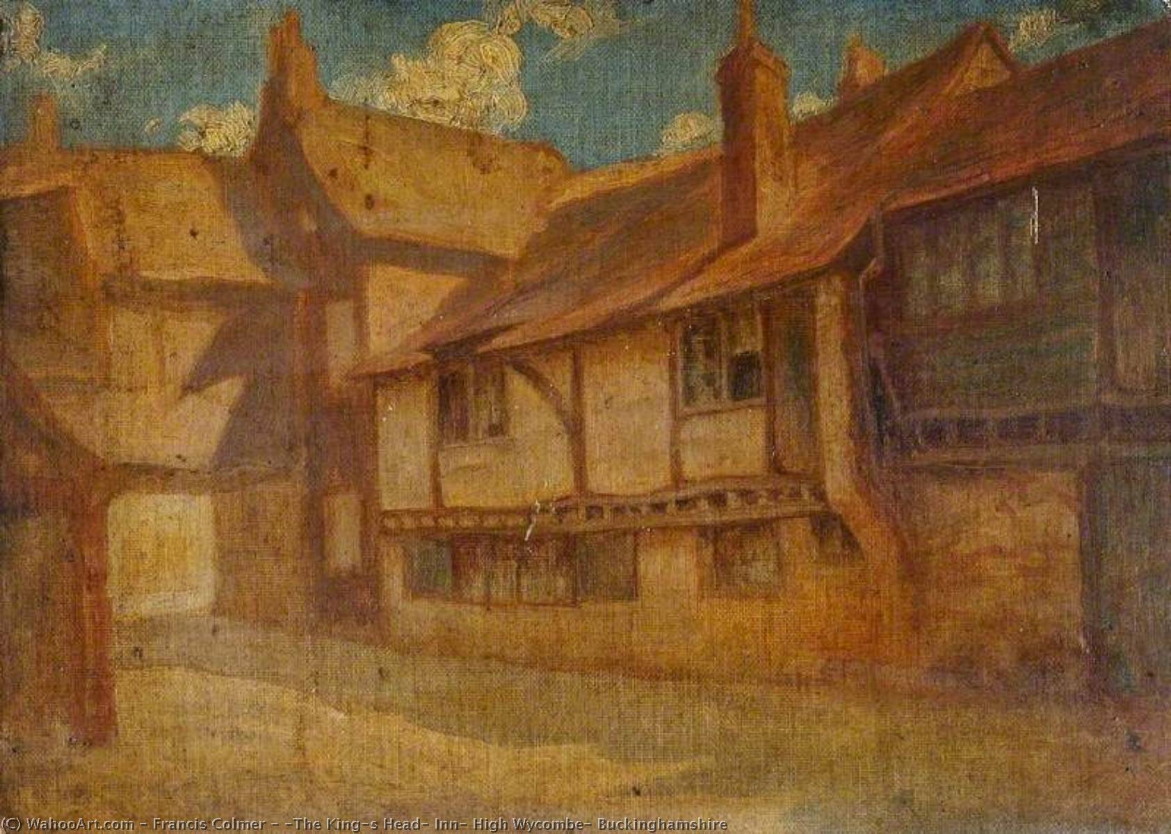 Wikioo.org - The Encyclopedia of Fine Arts - Painting, Artwork by Francis Colmer - 'The King's Head' Inn, High Wycombe, Buckinghamshire