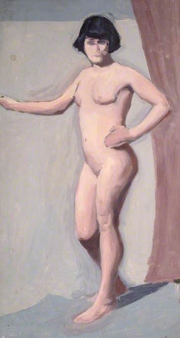 Wikioo.org - The Encyclopedia of Fine Arts - Painting, Artwork by Albert C Cooper - Female Nude (verso)