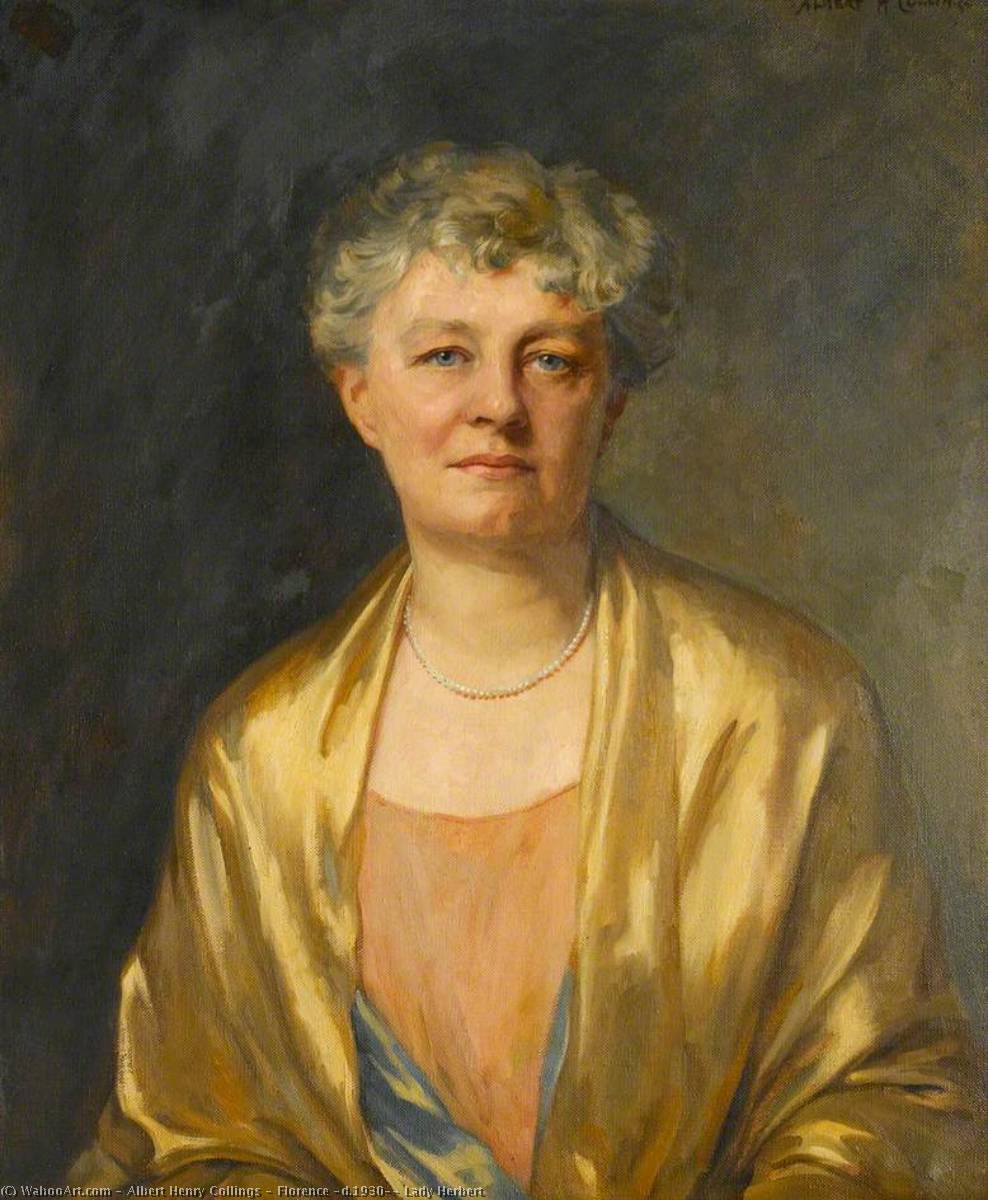 Wikioo.org - The Encyclopedia of Fine Arts - Painting, Artwork by Albert Henry Collings - Florence (d.1930), Lady Herbert