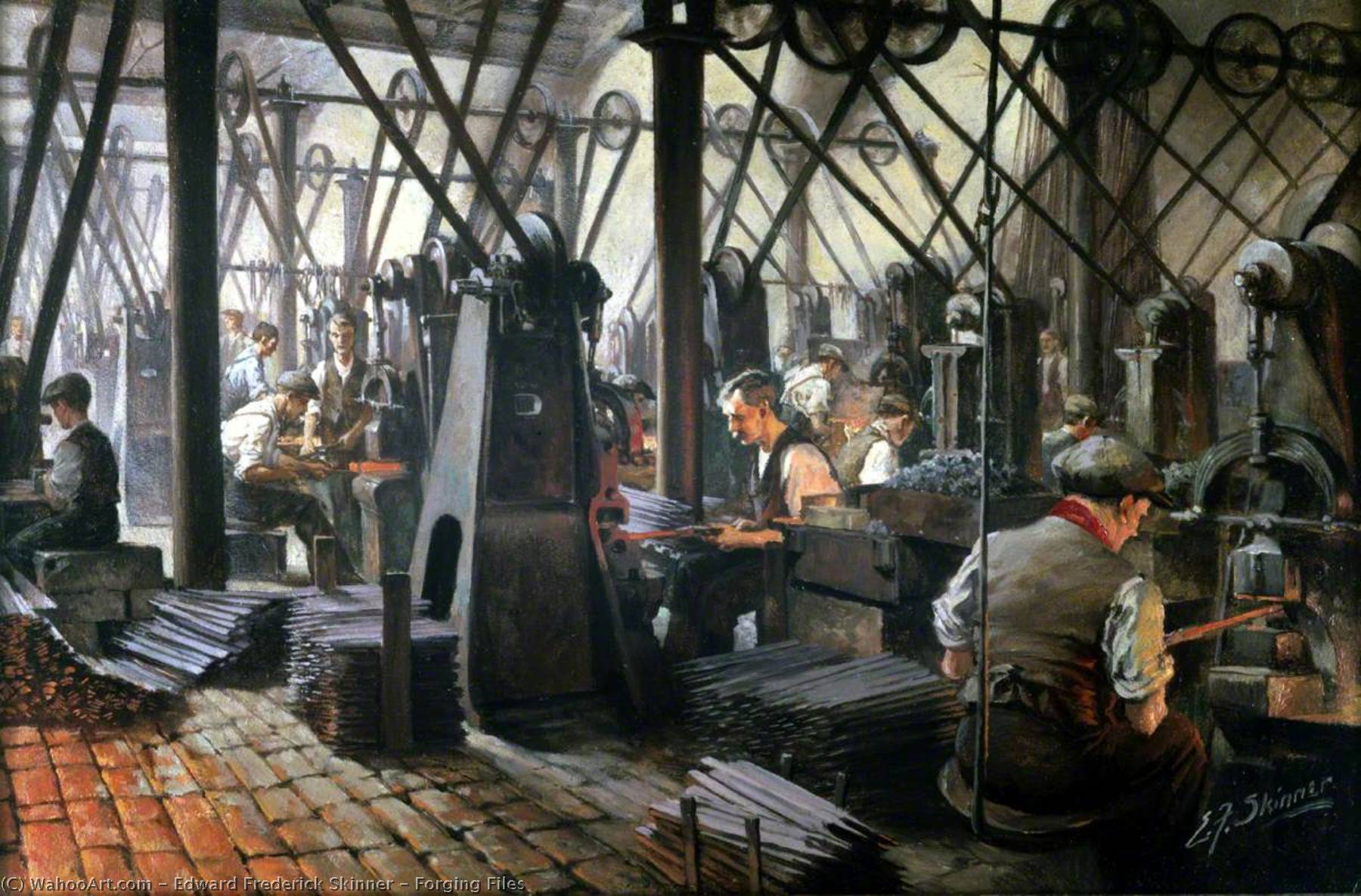 Wikioo.org - The Encyclopedia of Fine Arts - Painting, Artwork by Edward Frederick Skinner - Forging Files