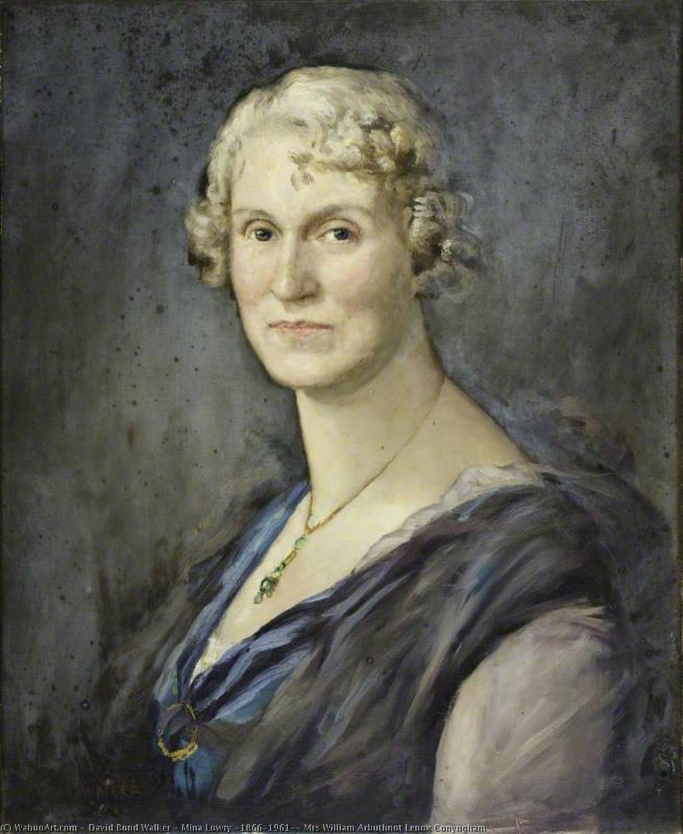 Wikioo.org - The Encyclopedia of Fine Arts - Painting, Artwork by David Bond Walker - Mina Lowry (1866–1961), Mrs William Arbuthnot Lenox Conyngham