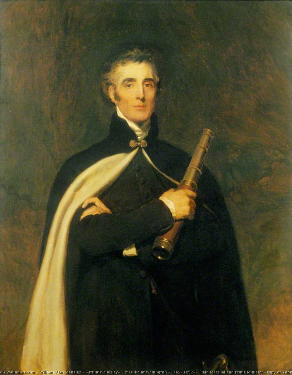 Wikioo.org - The Encyclopedia of Fine Arts - Painting, Artwork by William Alan Menzies - Arthur Wellesley, 1st Duke of Wellington (1769–1852), Field Marshal and Prime Minister (copy of Thomas Lawrence)