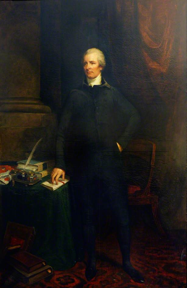 Wikioo.org - The Encyclopedia of Fine Arts - Painting, Artwork by William Alan Menzies - William Pitt (1759–1806) Prime Minister (copy of John Hoppner)