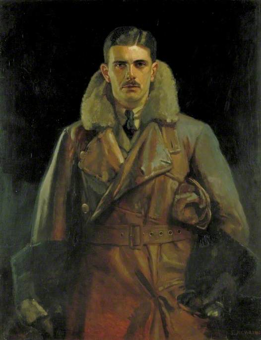 Wikioo.org - The Encyclopedia of Fine Arts - Painting, Artwork by Edward Newling - Second Lieutenant Gilbert Stuart Martin Insall (1894–1972), VC, MC, Royal Flying Corps and Later Squadron Leader, Royal Air Force