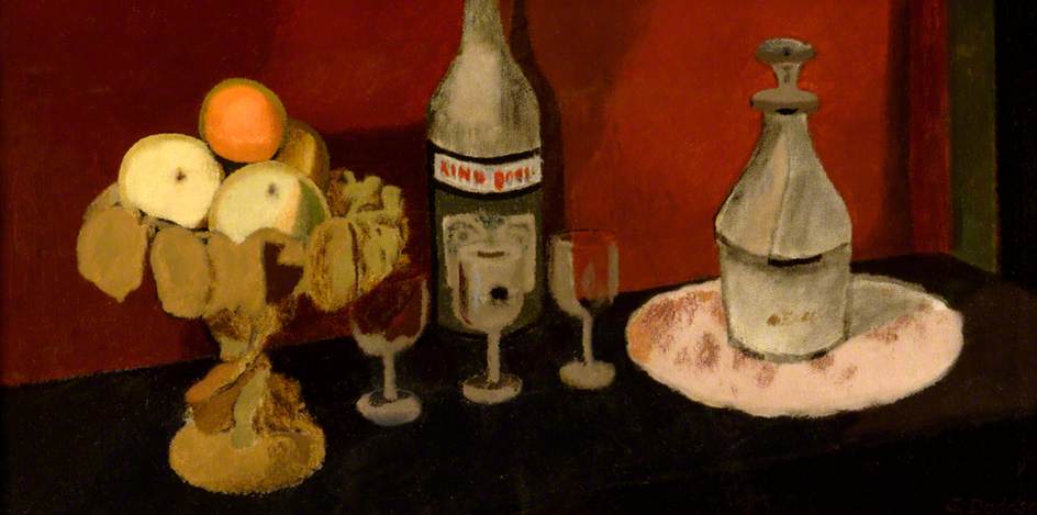 Wikioo.org - The Encyclopedia of Fine Arts - Painting, Artwork by John Arthur Dodgson - Still Life with Dessert