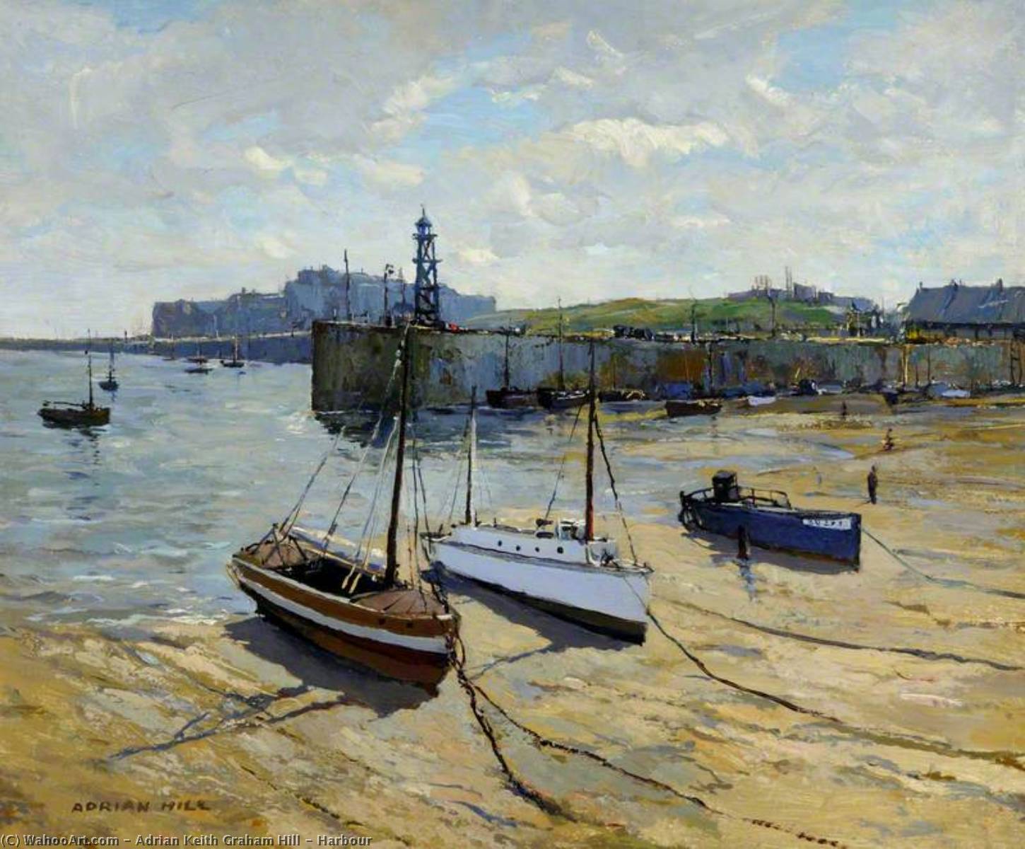 Wikioo.org - The Encyclopedia of Fine Arts - Painting, Artwork by Adrian Keith Graham Hill - Harbour