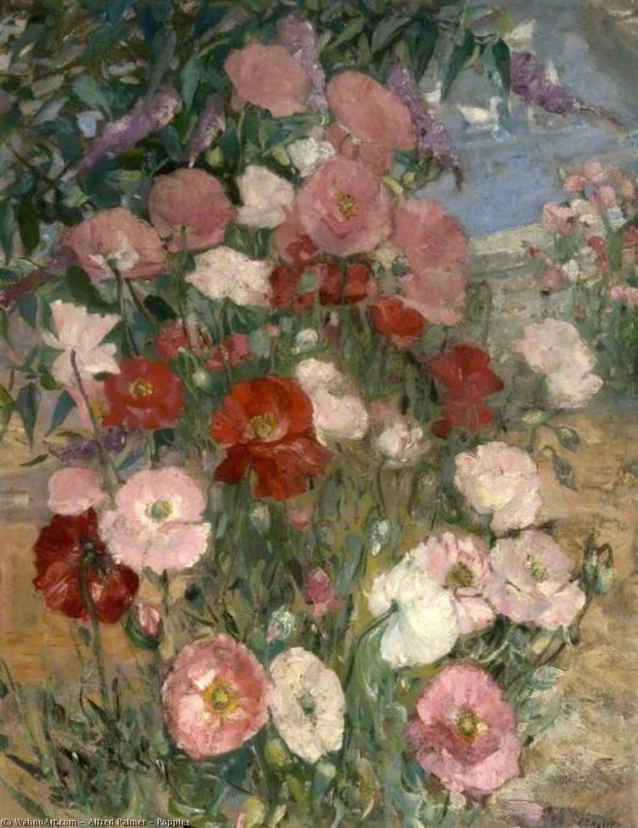 Wikioo.org - The Encyclopedia of Fine Arts - Painting, Artwork by Alfred Palmer - Poppies