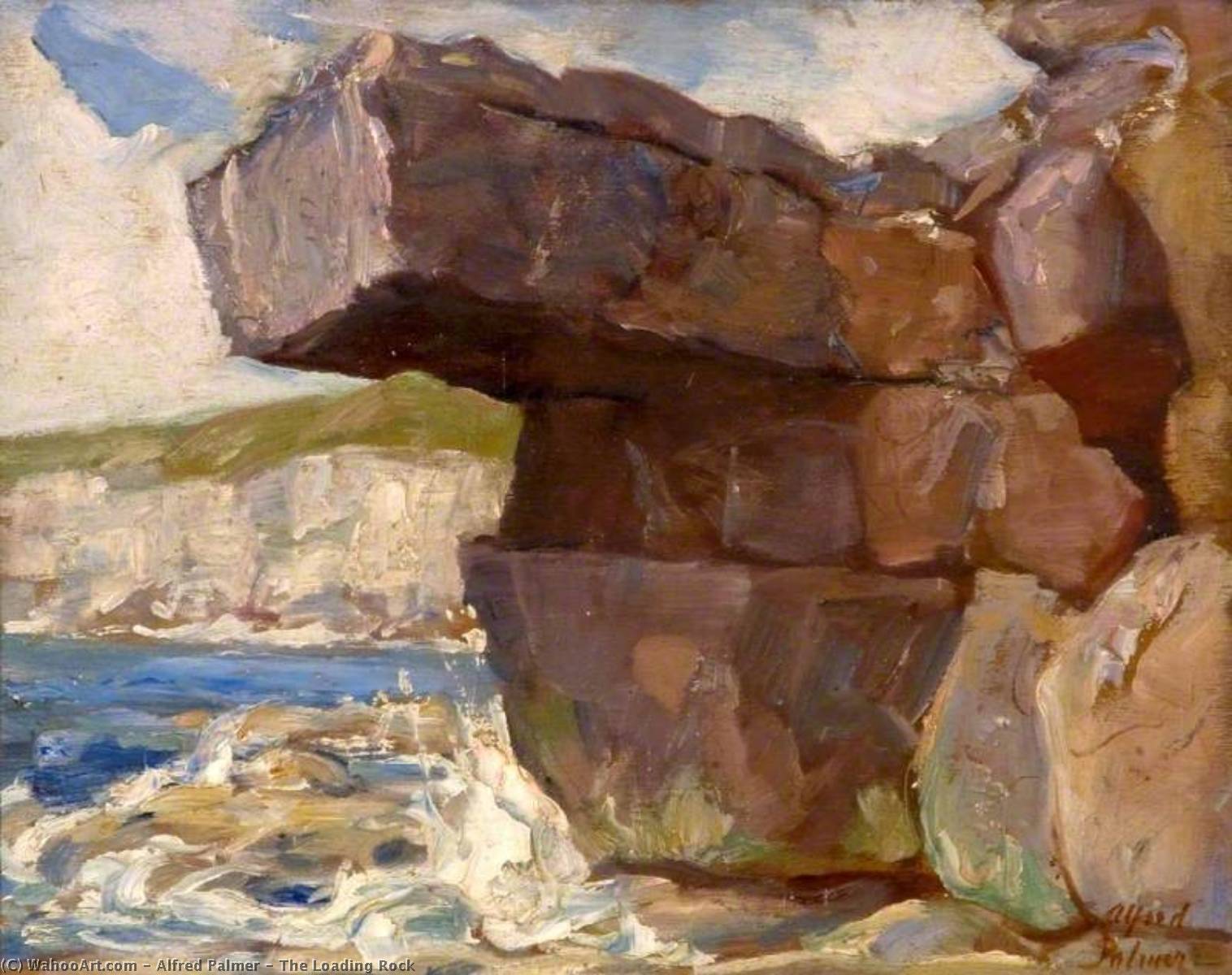 Wikioo.org - The Encyclopedia of Fine Arts - Painting, Artwork by Alfred Palmer - The Loading Rock
