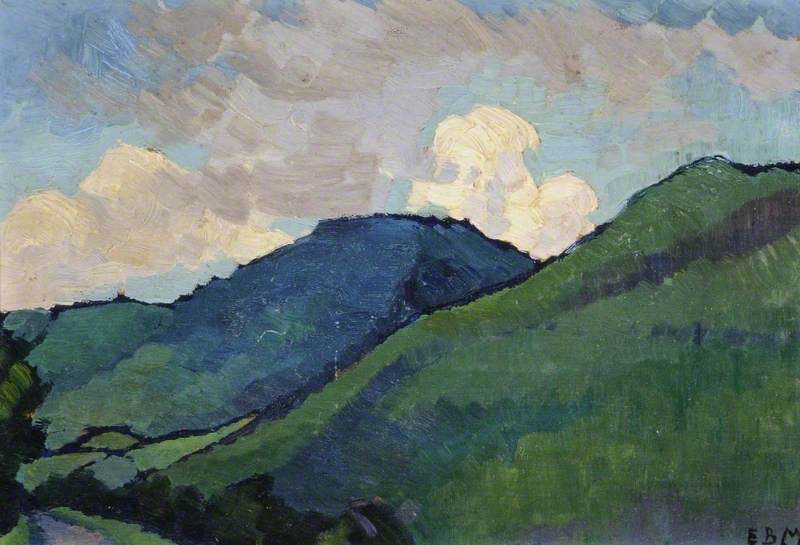 WikiOO.org - Encyclopedia of Fine Arts - Maalaus, taideteos Eileen Bessie Anderson - Hilly Landscape