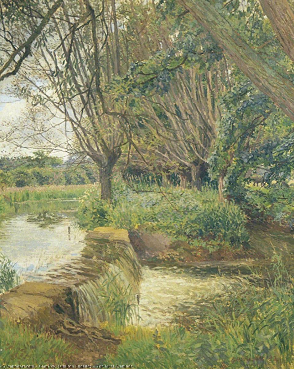 Wikioo.org - The Encyclopedia of Fine Arts - Painting, Artwork by Geoffrey Hamilton Rhoades - The River Evenlode