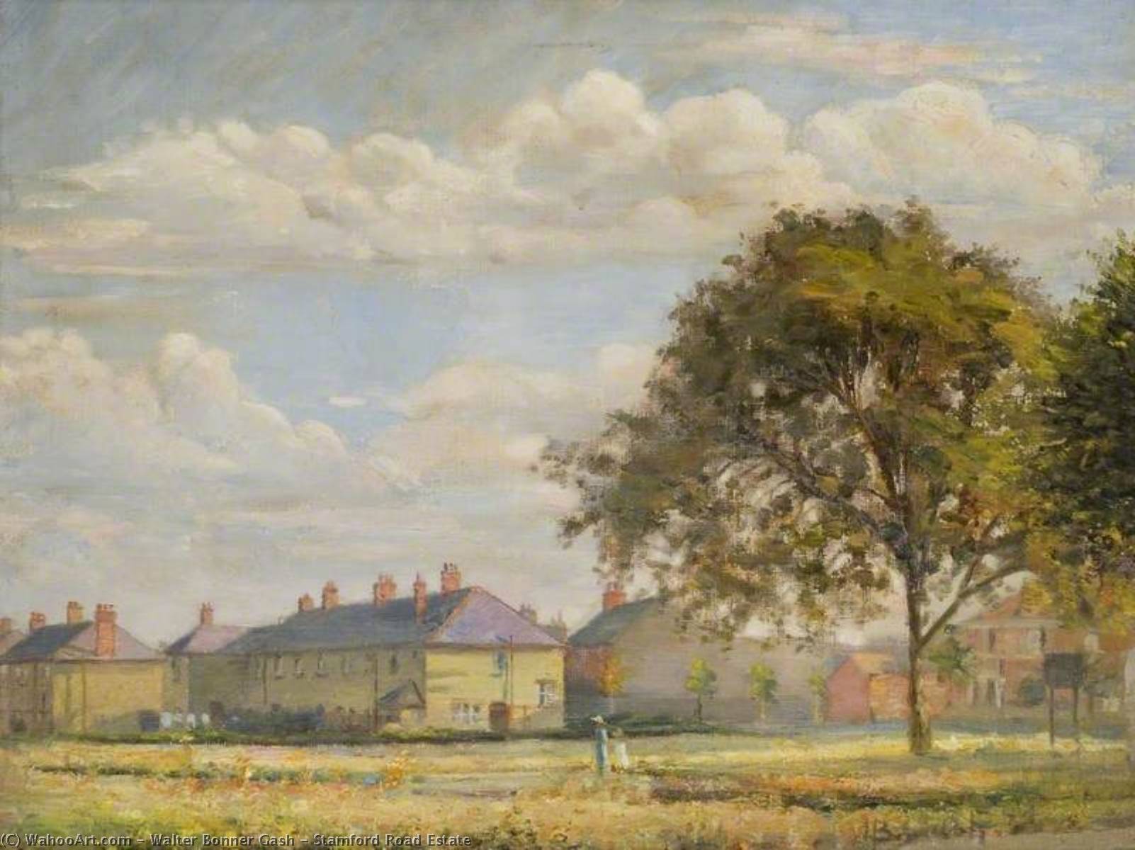 Wikioo.org - The Encyclopedia of Fine Arts - Painting, Artwork by Walter Bonner Gash - Stamford Road Estate