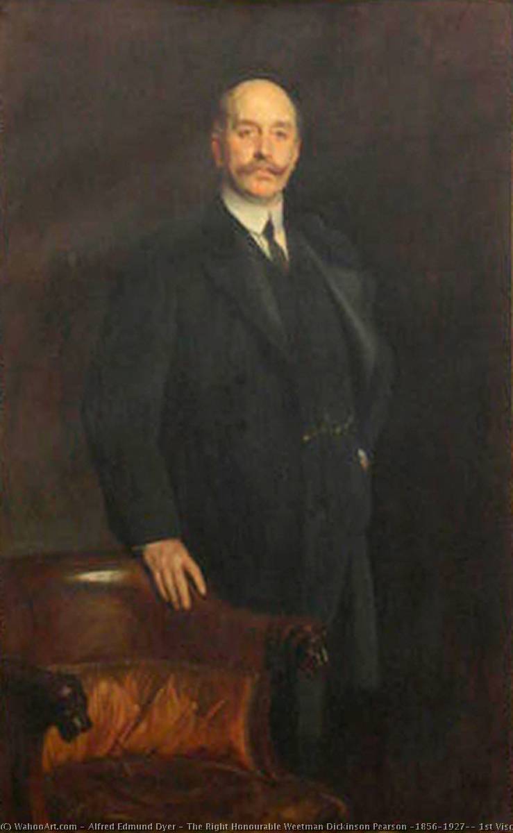 Wikioo.org - The Encyclopedia of Fine Arts - Painting, Artwork by Alfred Edmund Dyer - The Right Honourable Weetman Dickinson Pearson (1856–1927), 1st Viscount Cowdray, PC, GCVO (copy of John Singer Sargent)