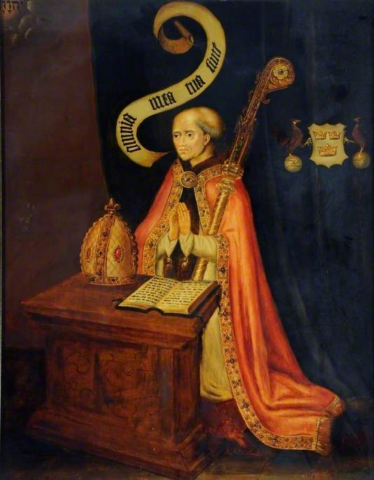 Wikioo.org - The Encyclopedia of Fine Arts - Painting, Artwork by Vincent Galloway - Bishop John Alcock (1430–1500) (copy after an earlier painting by an unknown artist)