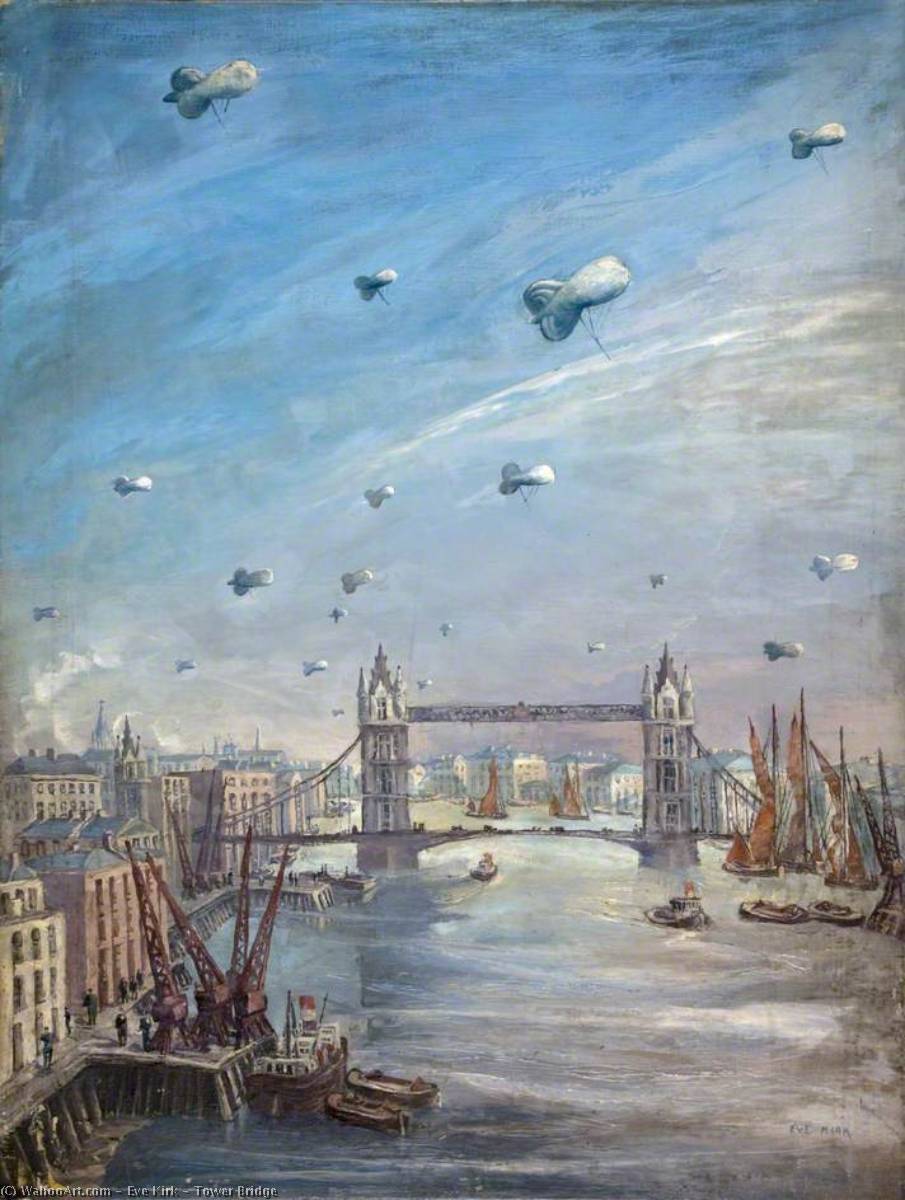 Wikioo.org - The Encyclopedia of Fine Arts - Painting, Artwork by Eve Kirk - Tower Bridge