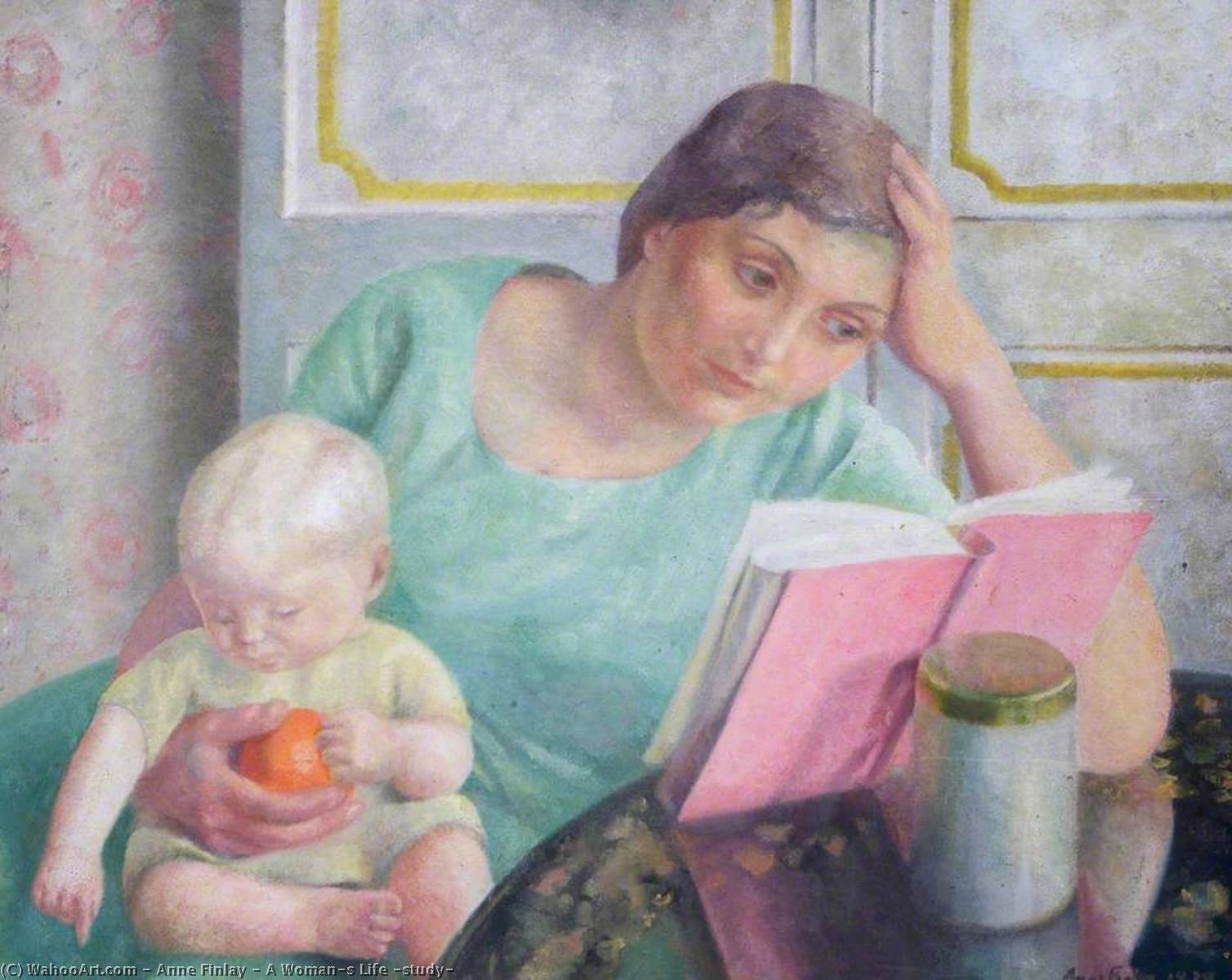Wikioo.org - The Encyclopedia of Fine Arts - Painting, Artwork by Anne Finlay - A Woman's Life (study)