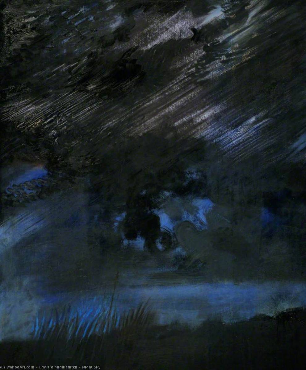 Wikioo.org - The Encyclopedia of Fine Arts - Painting, Artwork by Edward Middleditch - Night Sky