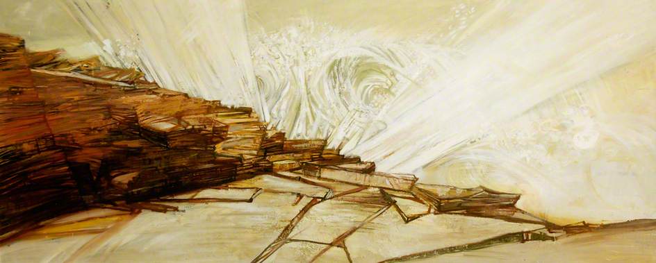 Wikioo.org - The Encyclopedia of Fine Arts - Painting, Artwork by Edward Middleditch - Sea and Rocks