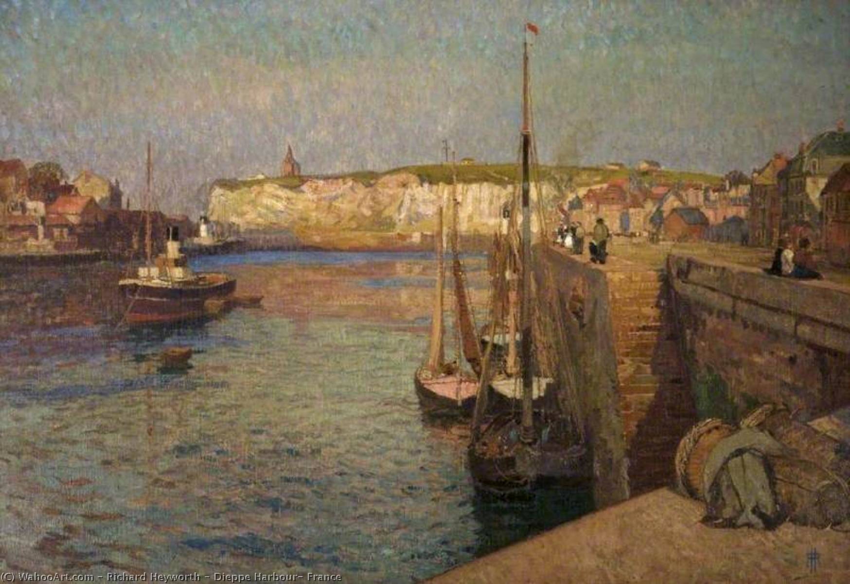 Wikioo.org - The Encyclopedia of Fine Arts - Painting, Artwork by Richard Heyworth - Dieppe Harbour, France