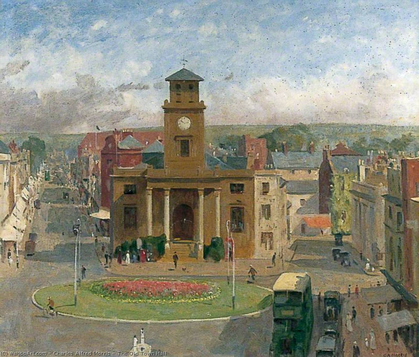 Wikioo.org - The Encyclopedia of Fine Arts - Painting, Artwork by Charles Alfred Morris - The Old Town Hall