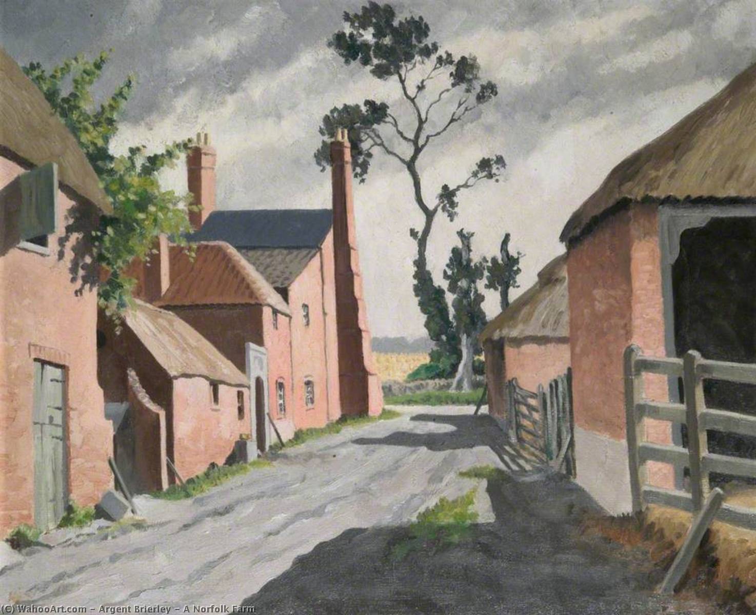 Wikioo.org - The Encyclopedia of Fine Arts - Painting, Artwork by Argent Brierley - A Norfolk Farm