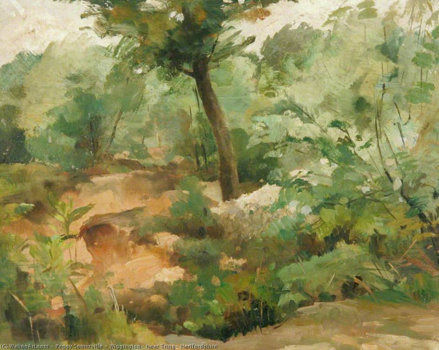 Wikioo.org - The Encyclopedia of Fine Arts - Painting, Artwork by Peggy Somerville - Wiggington, Near Tring, Hertfordshire