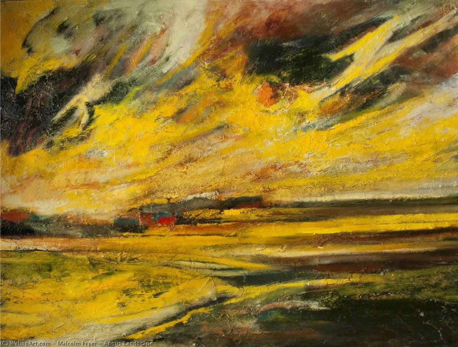 Wikioo.org - The Encyclopedia of Fine Arts - Painting, Artwork by Malcolm Fryer - Angus Landscape