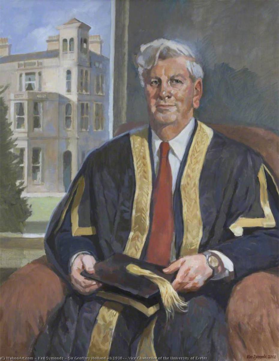 Wikioo.org - The Encyclopedia of Fine Arts - Painting, Artwork by Ken Symonds - Sir Geoffrey Holland (b.1938), Vice Chancellor of the University of Exeter