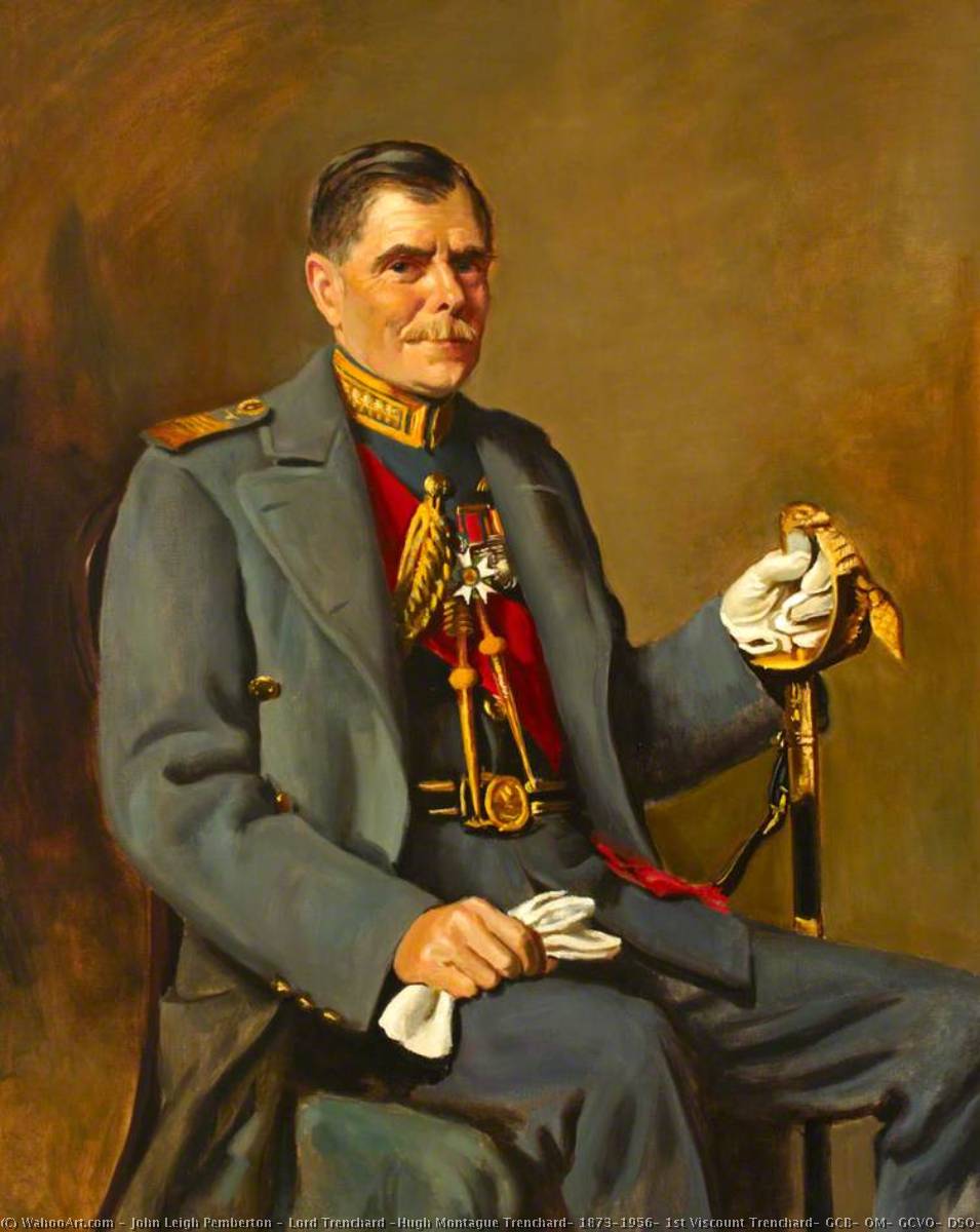 Wikioo.org – L'Encyclopédie des Beaux Arts - Peinture, Oeuvre de John Leigh Pemberton - lord trenchard ( hugh montague trenchard , 1873–1956 , 1st Vicomte Trenchard , GCB , OM , GCVO , DSO )