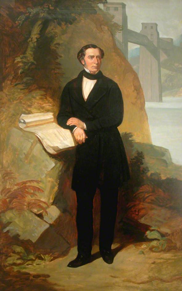 Wikioo.org - The Encyclopedia of Fine Arts - Painting, Artwork by Colin Graham Frederick Hayes - Robert Stephenson (1803–1859) (copy of John Lucas)