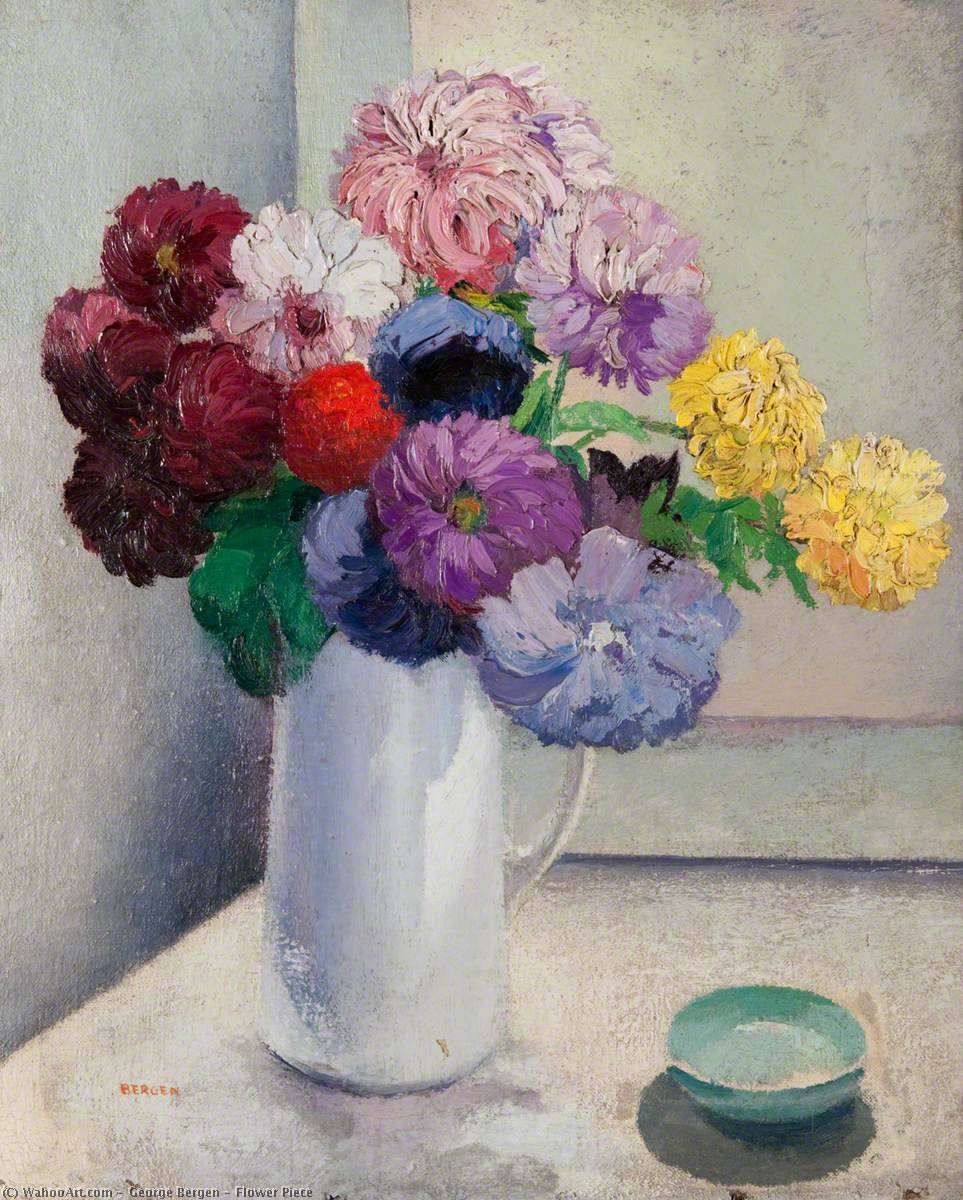 Wikioo.org - The Encyclopedia of Fine Arts - Painting, Artwork by George Bergen - Flower Piece